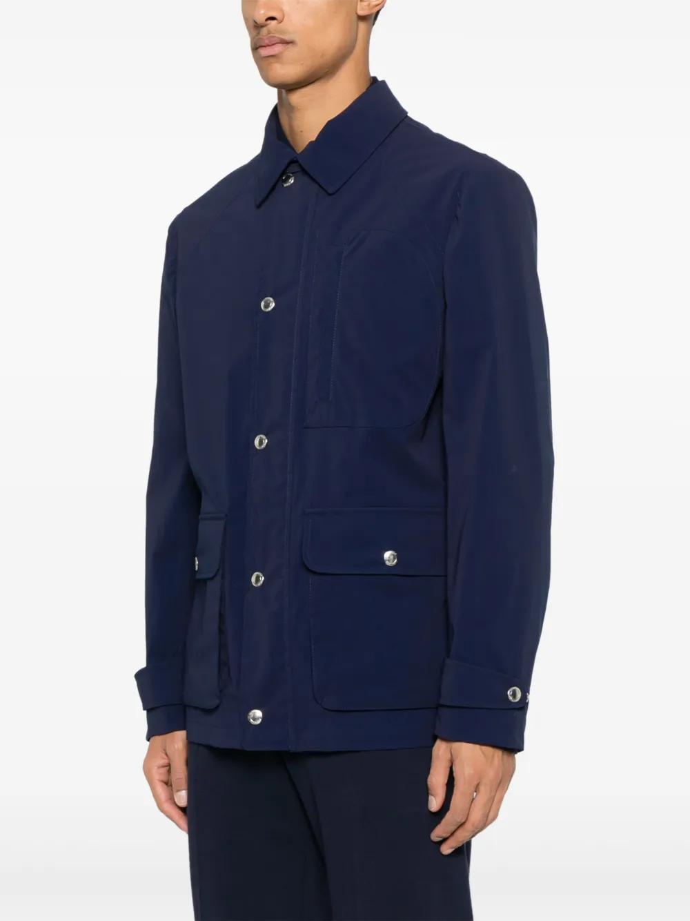 Brunello Cucinelli Katoenen shirtjack Blauw