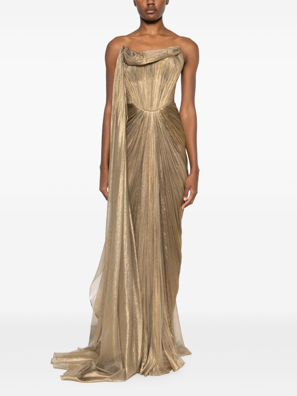 Iris Serban Elem maxi-jurk - Goud