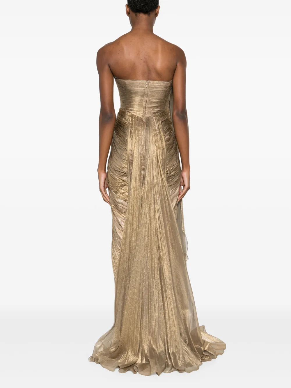 Iris Serban Elem Maxikleid In Gold