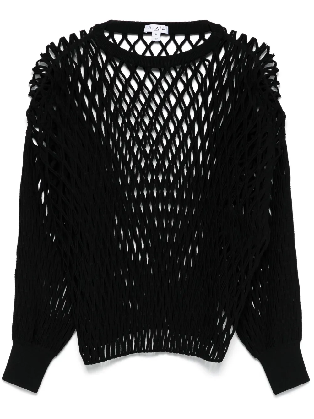 Alaïa sudadera de malla | negro | Image 1