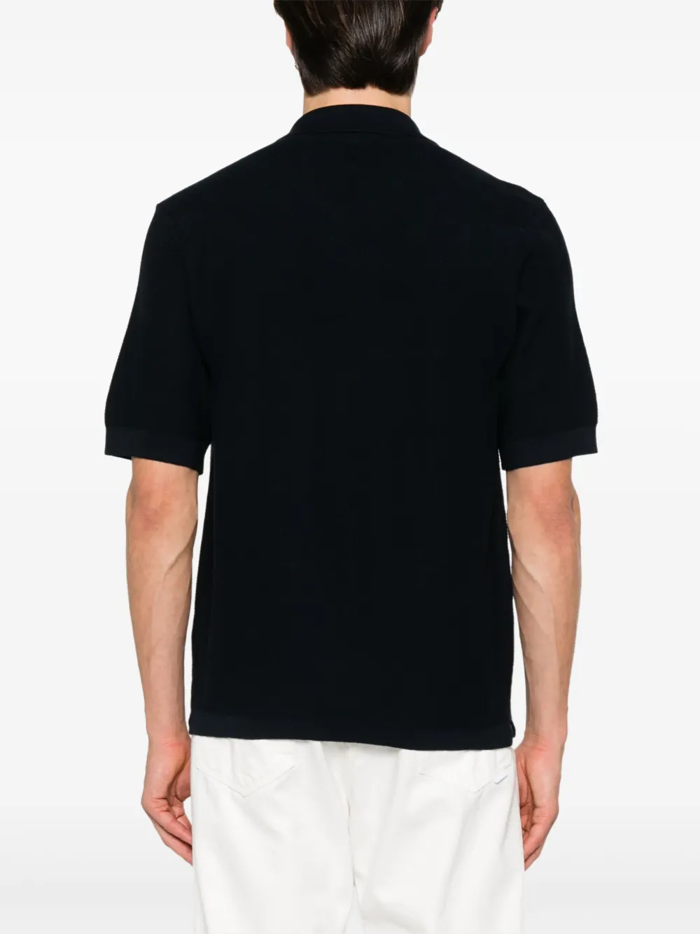 Canali Katoenen poloshirt Blauw