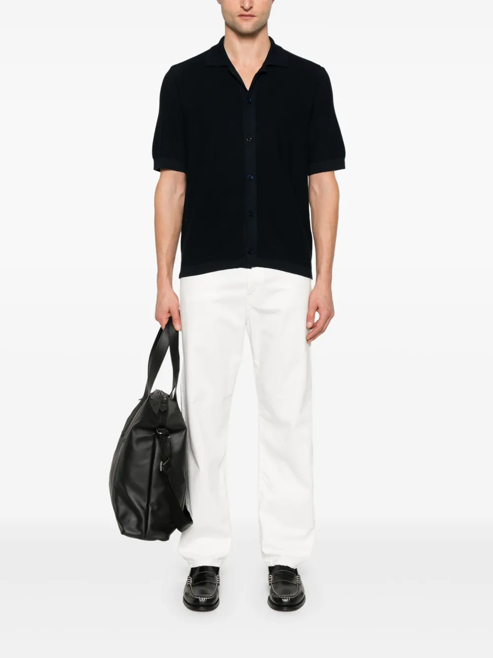Canali Katoenen poloshirt Blauw