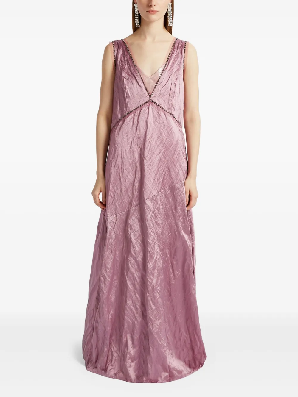 ERDEM Mouwloze maxi-jurk - Paars