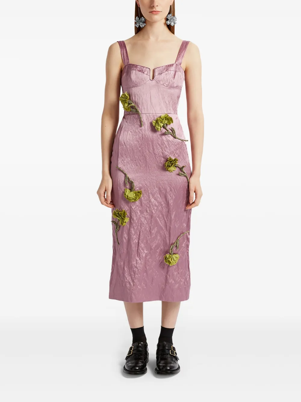 ERDEM Cocktailjurk met bustier hals - Roze