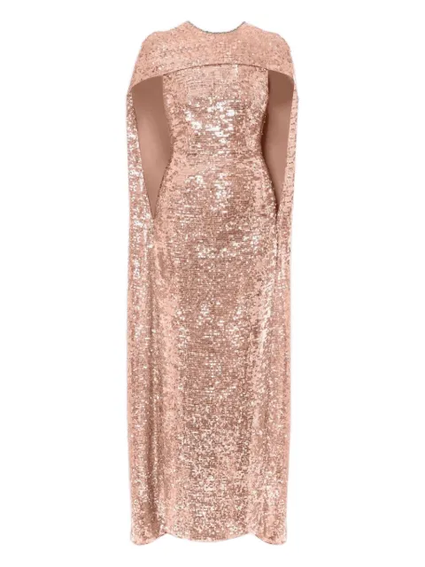 ERDEM sequin cape maxi dress