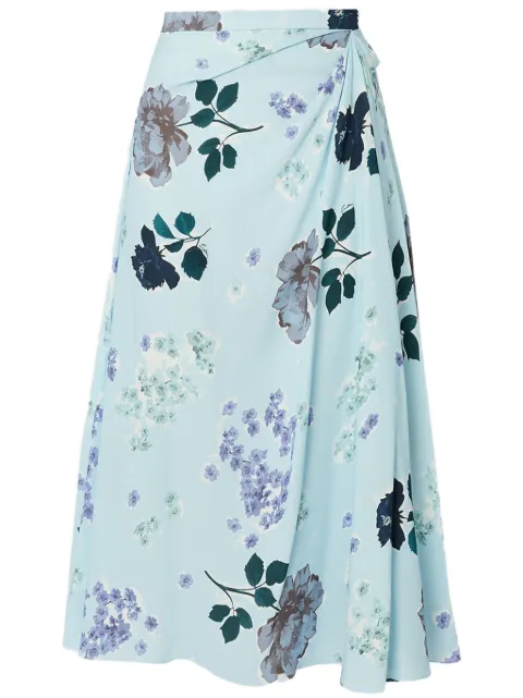 ERDEM jupe mi-longue à design drapé