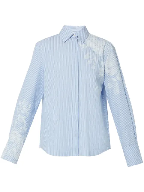 ERDEM floral-print pinstriped shirt