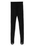 WARDROBE.NYC lace stirrup tights - Black