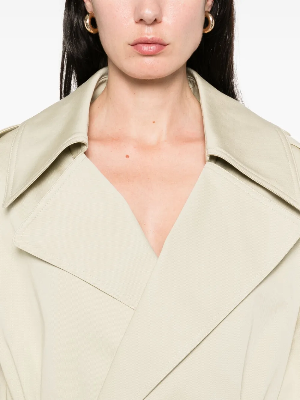 The Frankie Shop Zurich korte trenchcoat Beige
