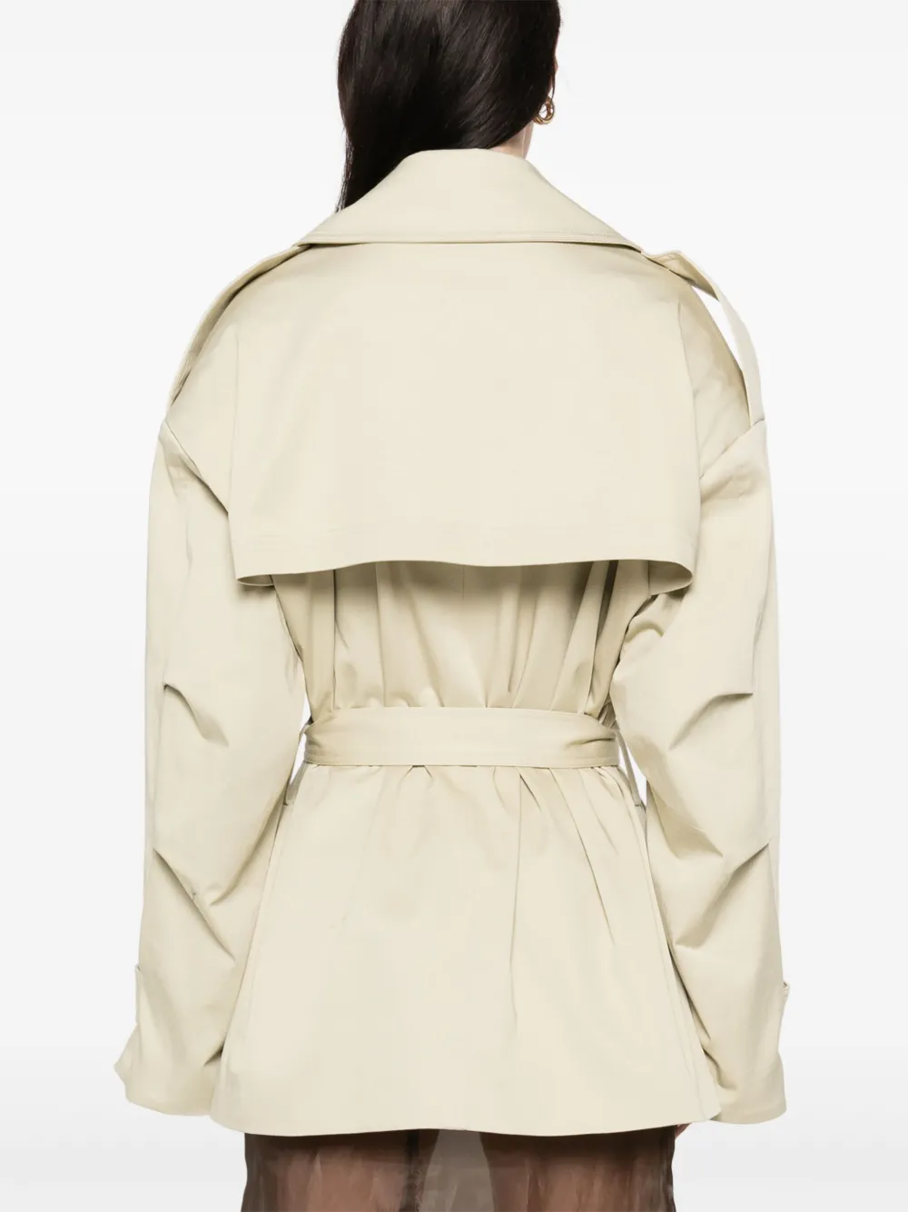 The Frankie Shop Zurich korte trenchcoat Beige