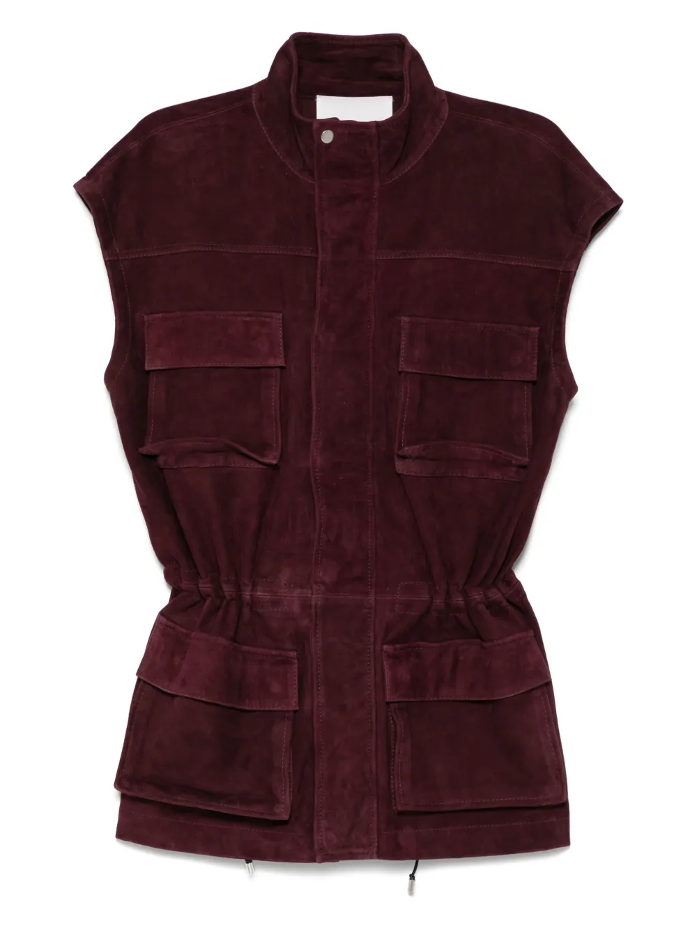 The Frankie Shop Turin cargo gilet | Red | Image 1