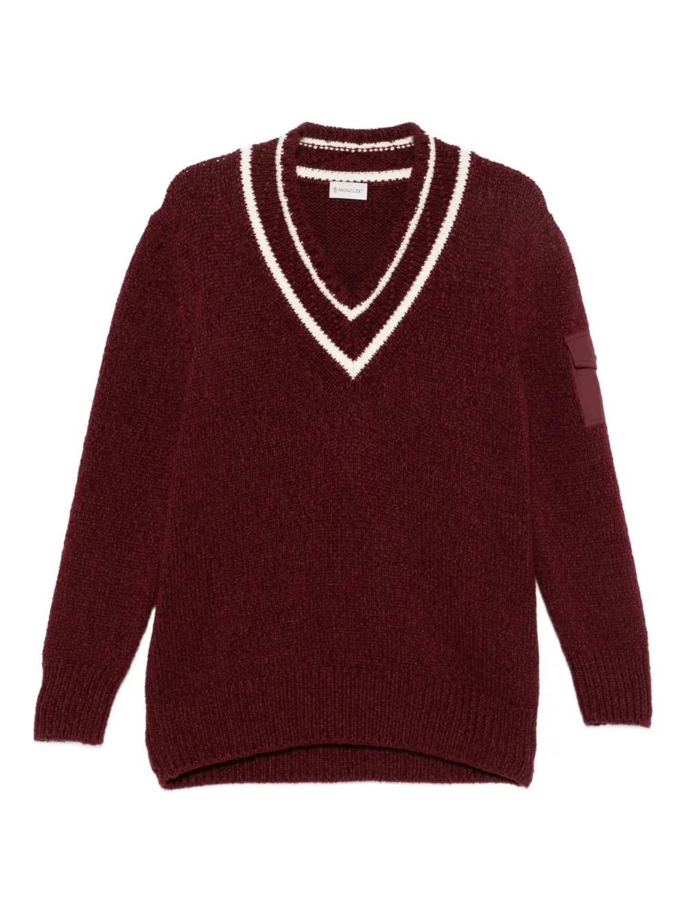 Moncler V-neck sweater | Red | Image 1