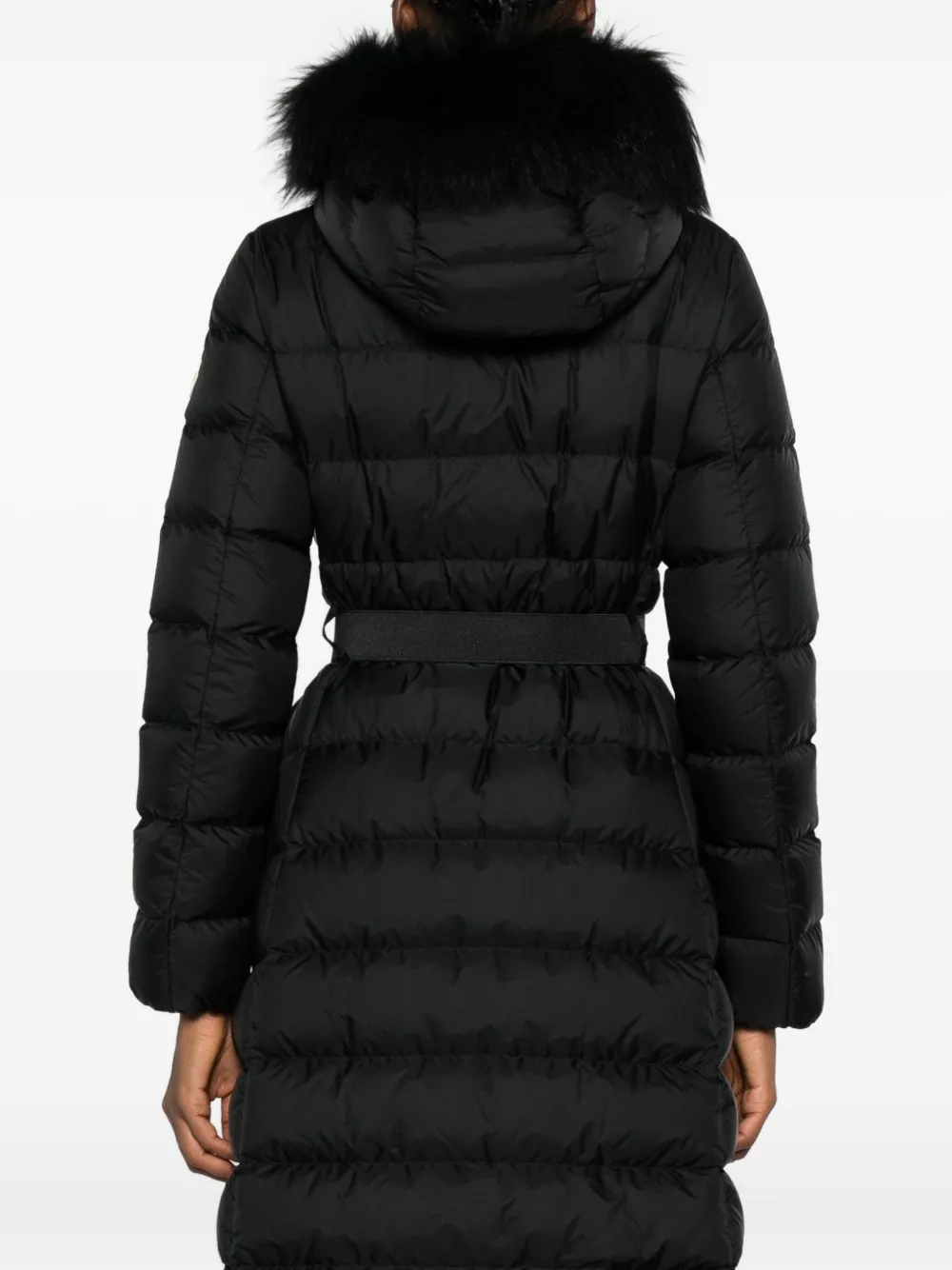 Moncler Khloesse Trimmed Quilted Coat In Black