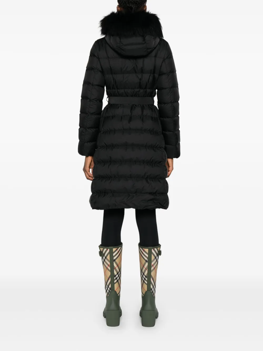 Khloesse trimmed quilted coat