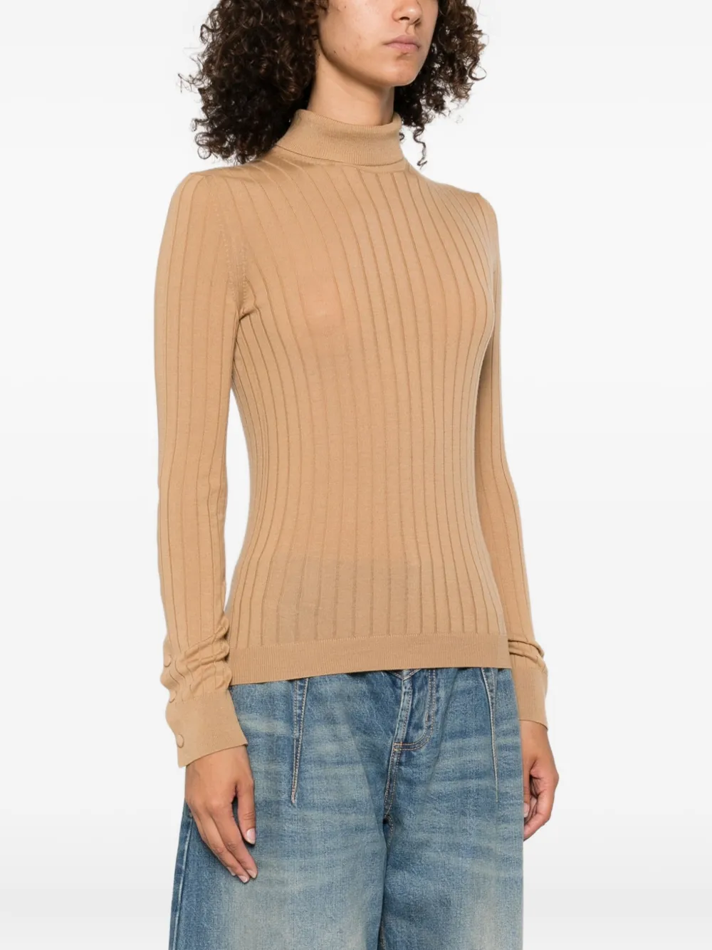 Moncler Top met logopatch Bruin