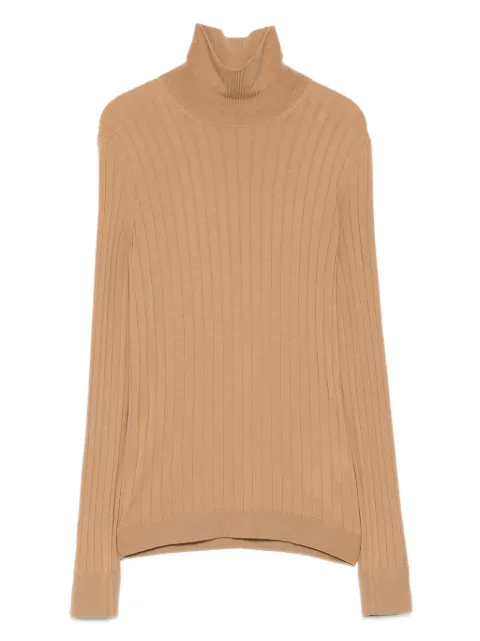 Moncler logo-patch ribbed top