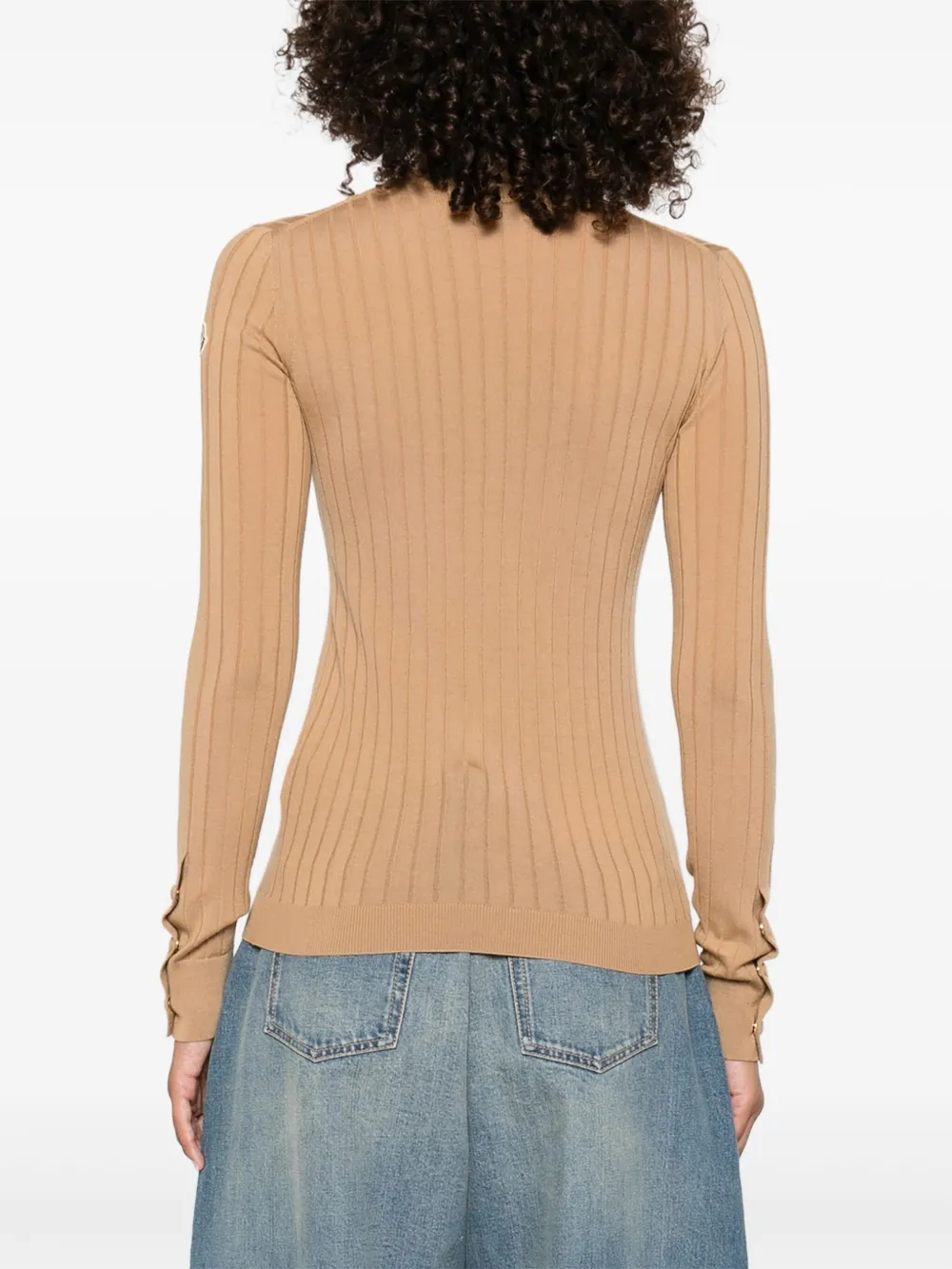 Moncler Top met logopatch Bruin