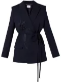 ERDEM double-breasted belted blazer - Blue