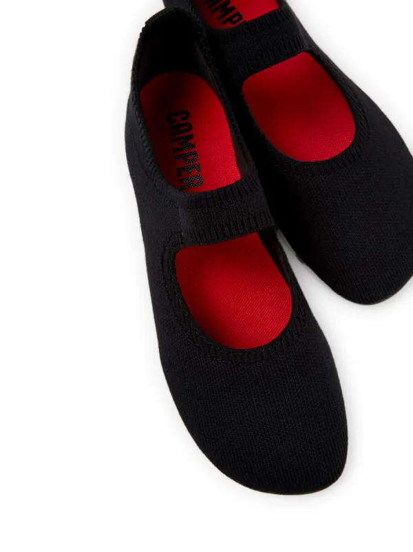 Camper Right Nina Ballet Flats | Black | FARFETCH