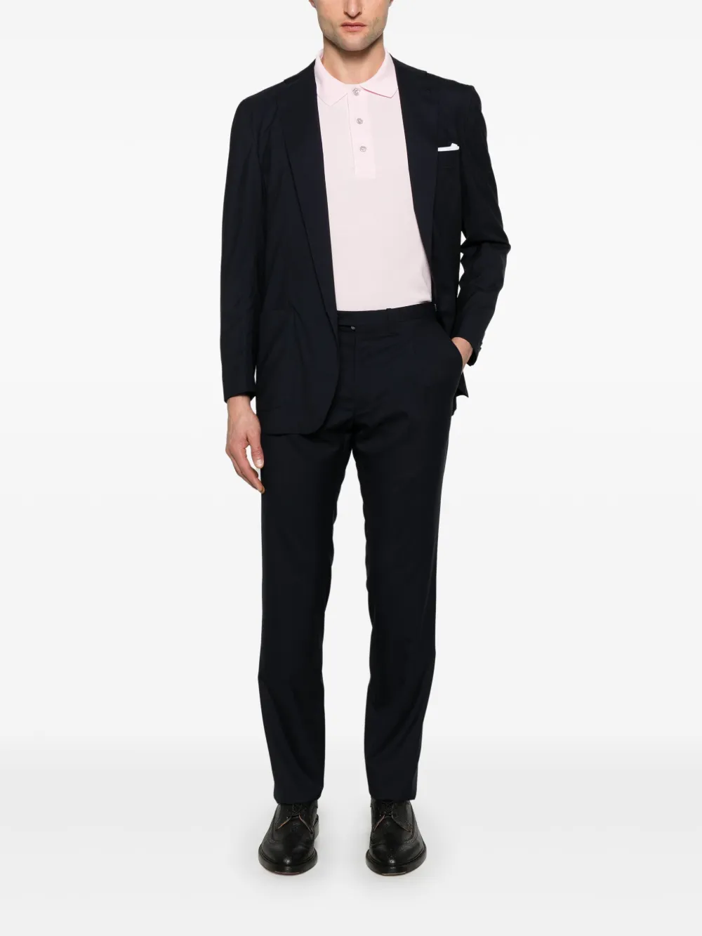 Kiton single-breasted suit - Blauw