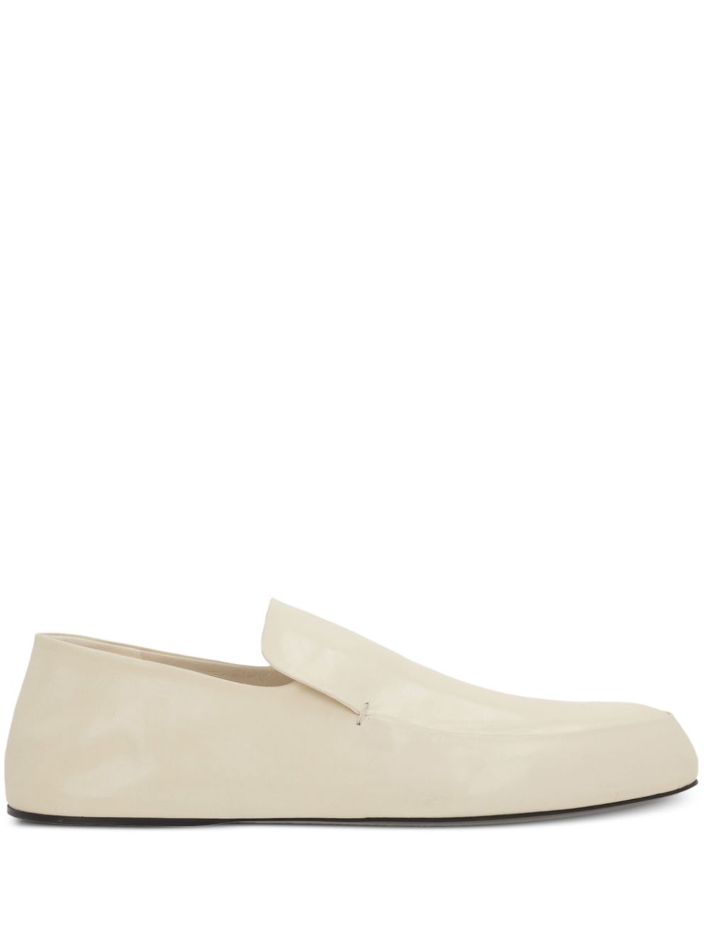 Jil Sander Leren loafers Wit