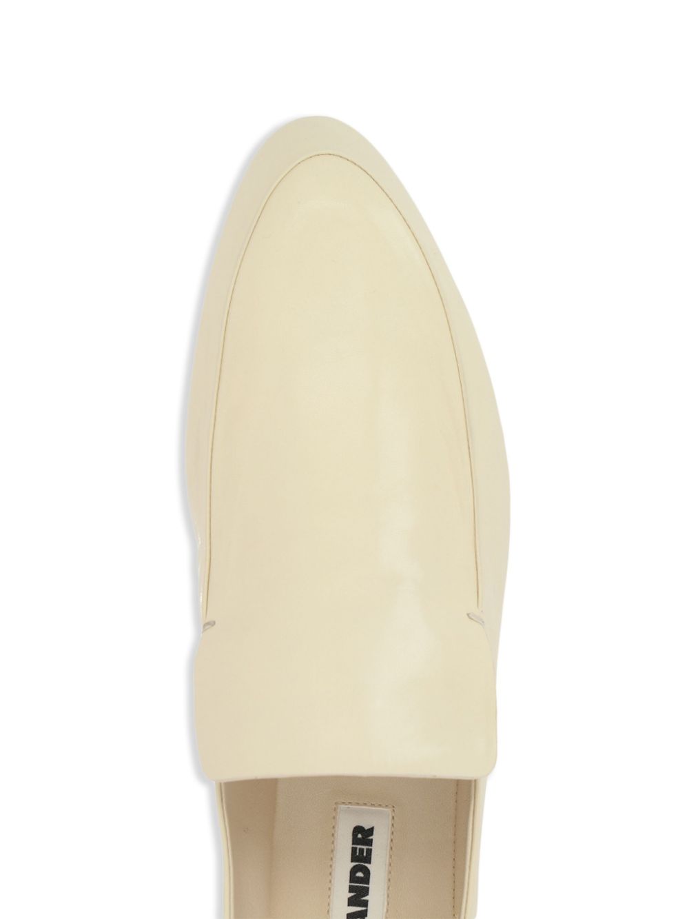 Jil Sander Leren loafers Wit