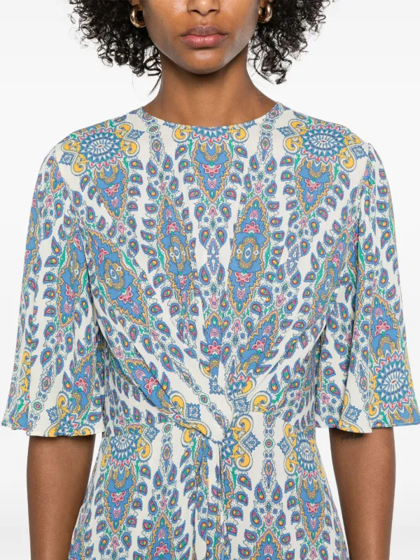 ETRO プリント ドレス | ニュートラル | FARFETCH JP