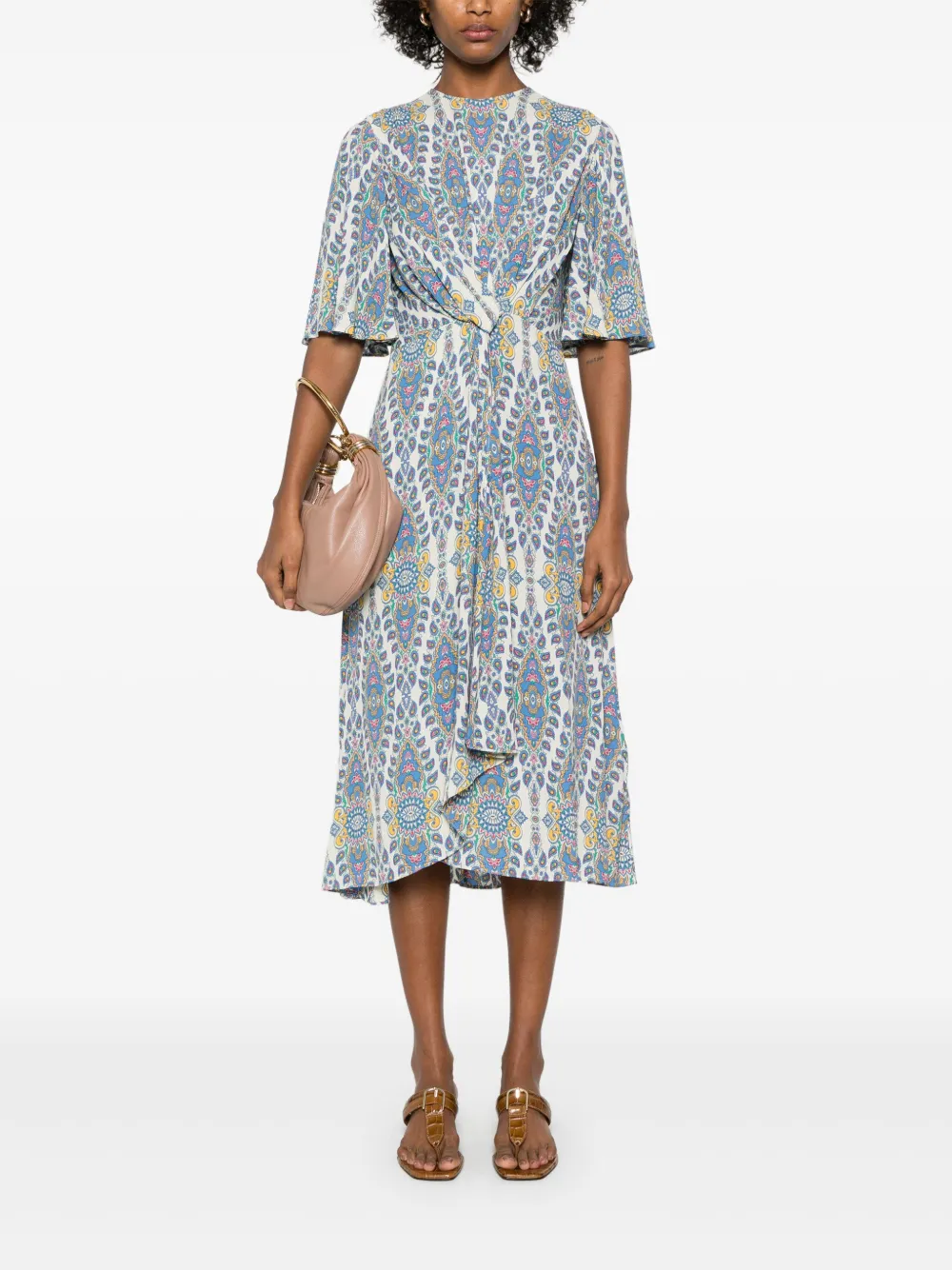 ETRO Midi-jurk met print - Beige