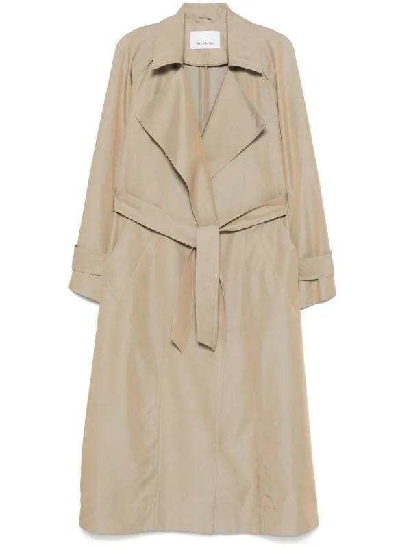 The Frankie Shop Astoria Trench Coat Brown FARFETCH UK