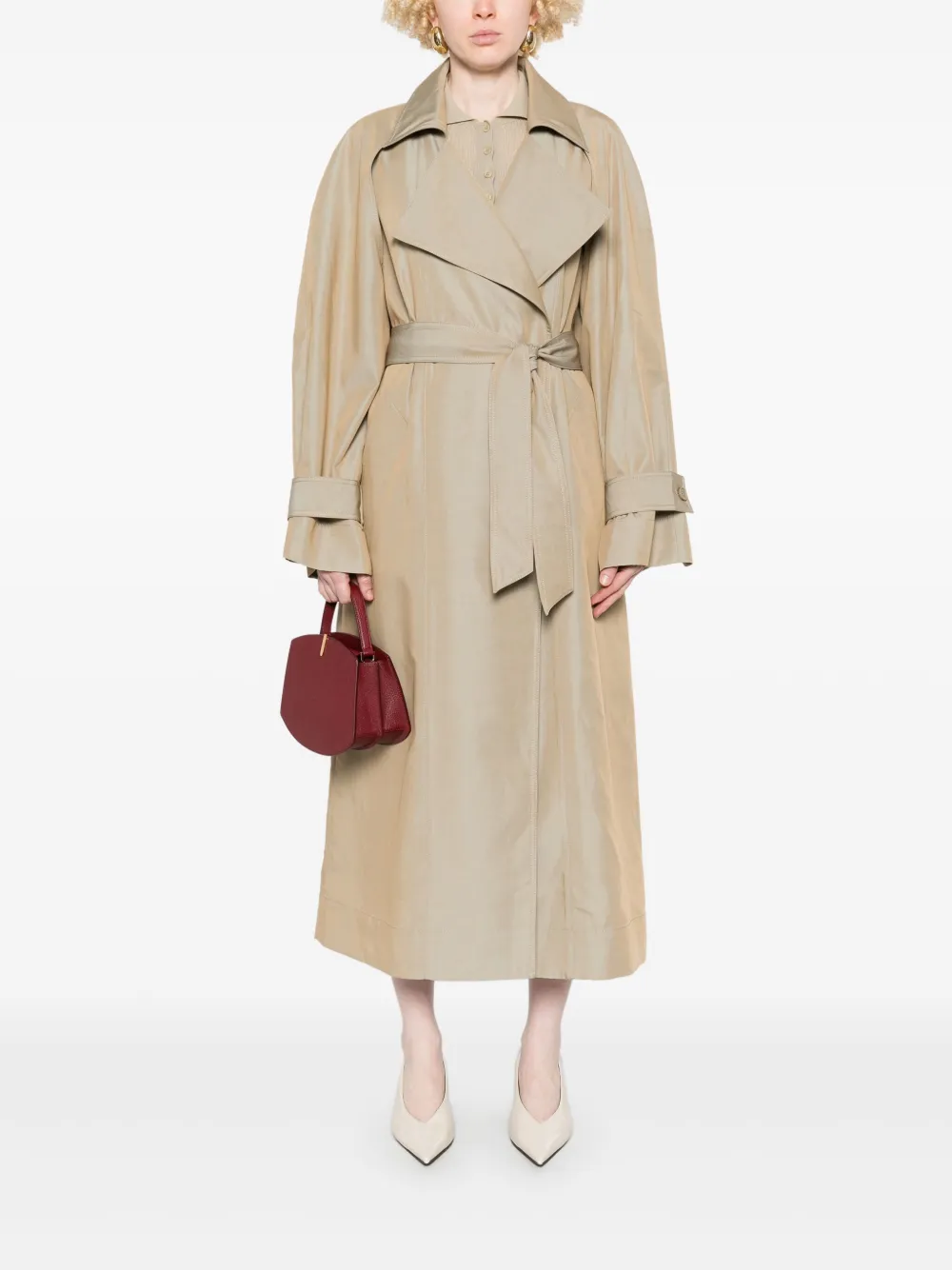 The Frankie Shop Astoria trenchcoat - Bruin