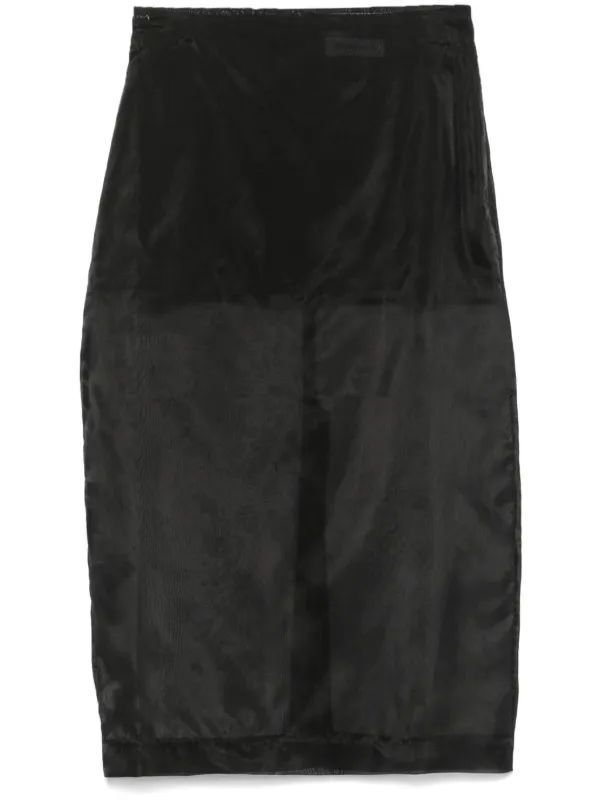The Frankie Shop Peri シアースカート | ブラック | FARFETCH JP