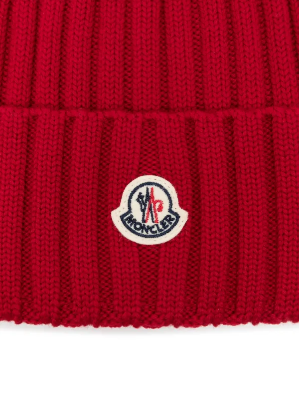 Moncler ビーニー | レッド | FARFETCH JP