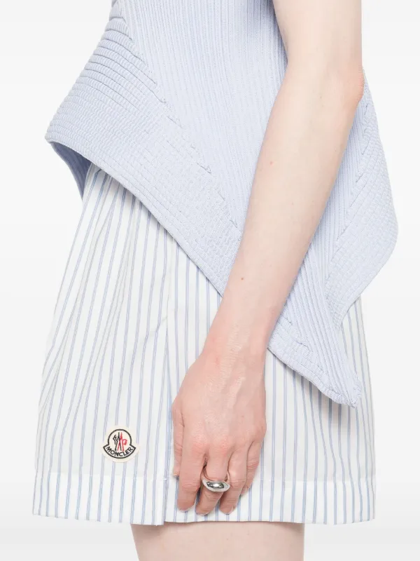 【正規品】Monclerトリコラインストライプ ショートパンツ Moncler ストライプ ショートパンツ | ホワイト | FARFETCH JP