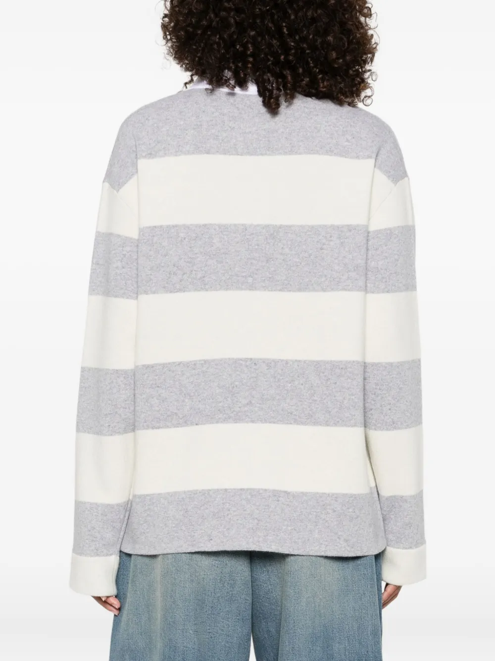 Moncler striped sweatshirt Grijs