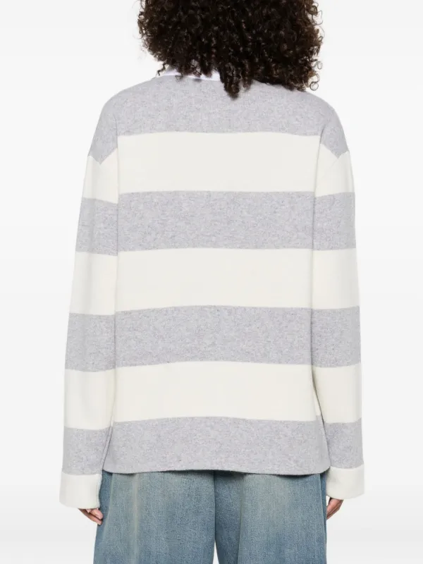 Moncler ストライプ スウェットシャツ | グレー | FARFETCH JP