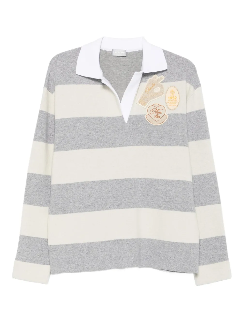 Moncler striped sweatshirt Grijs