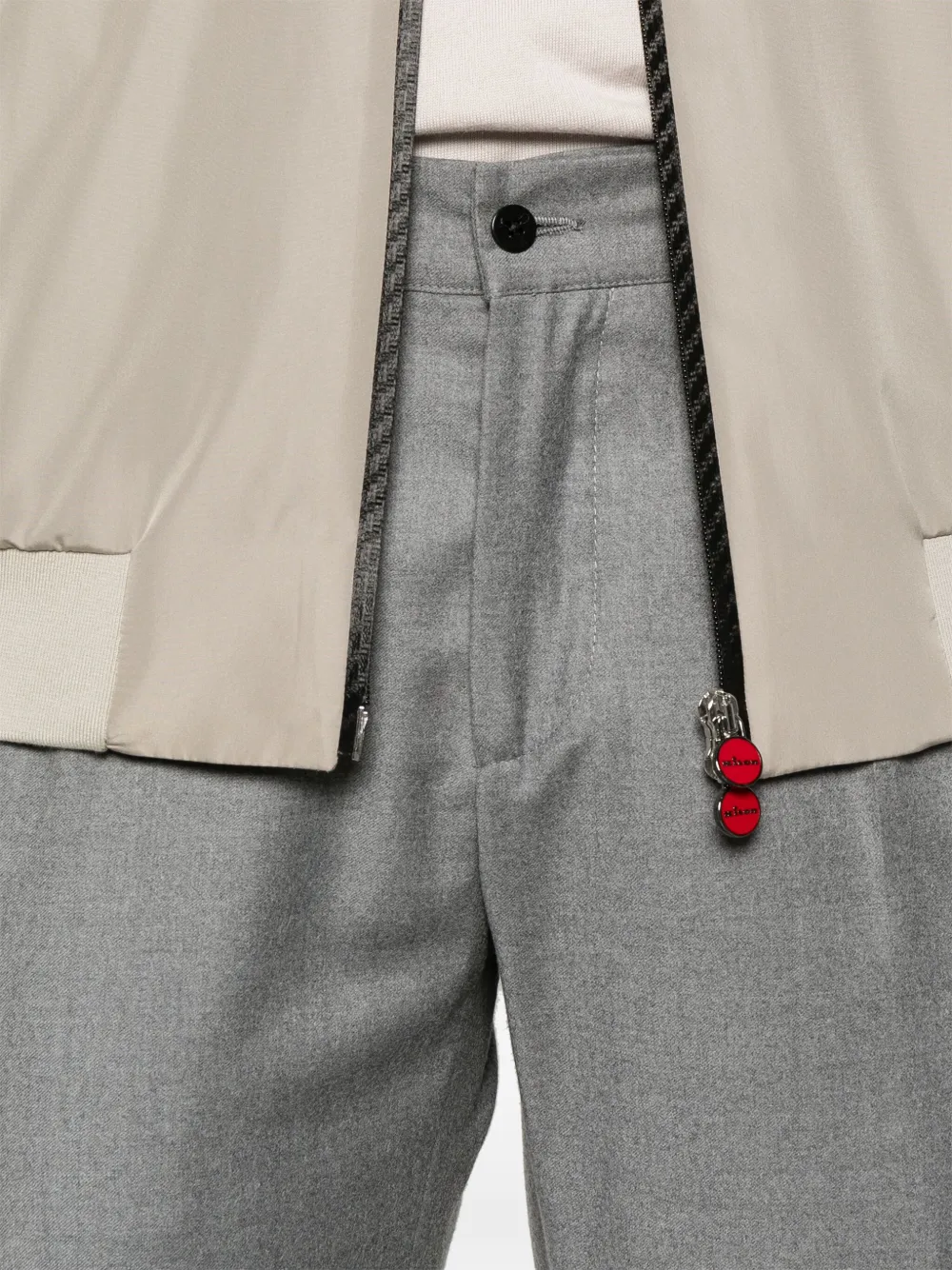 KITON WOOL TROUSERS 