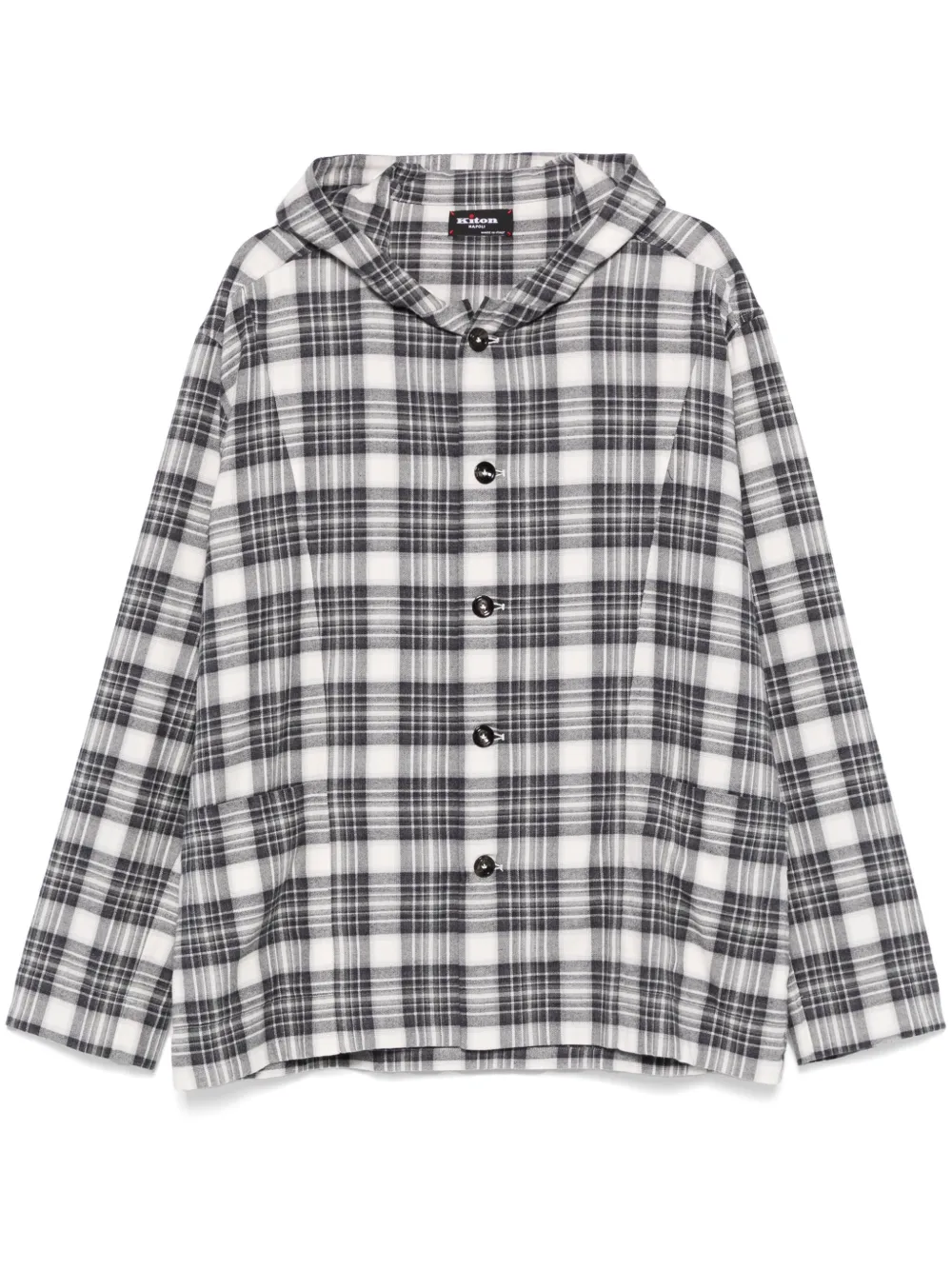 Kiton Overhemd met capuchon Grijs