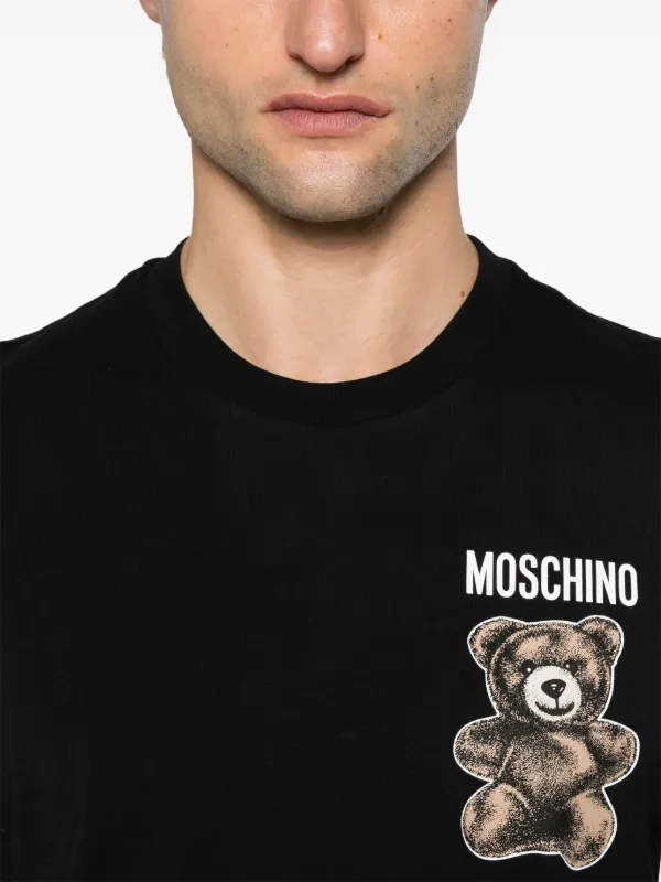 有名ブランド テディベア Moschino Tシャツ JP FARFETCH | ブラック | トップス