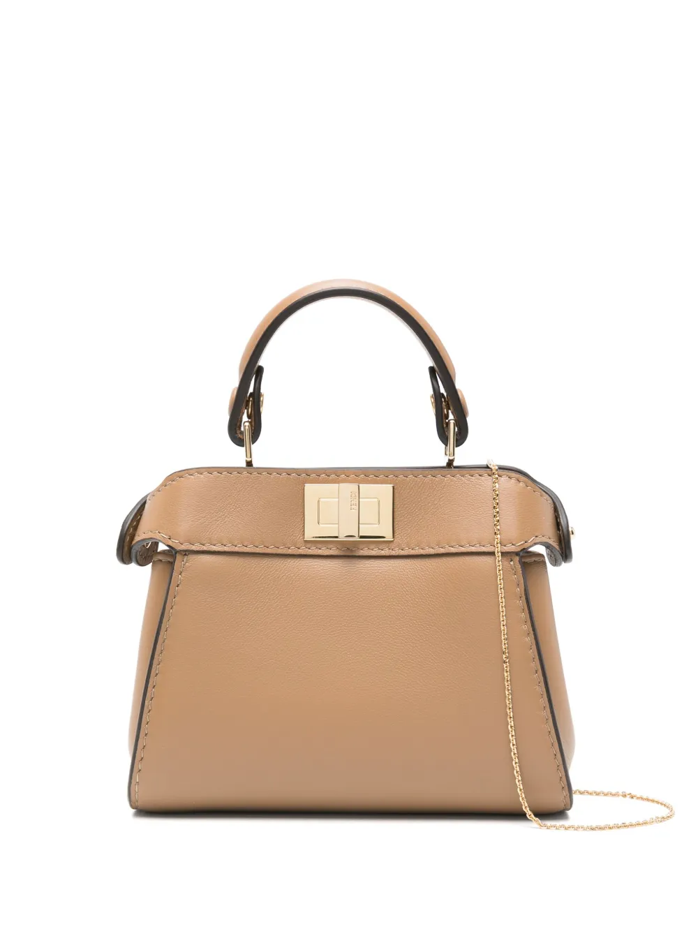 FENDI Peekaboo kleine schoudertas Bruin