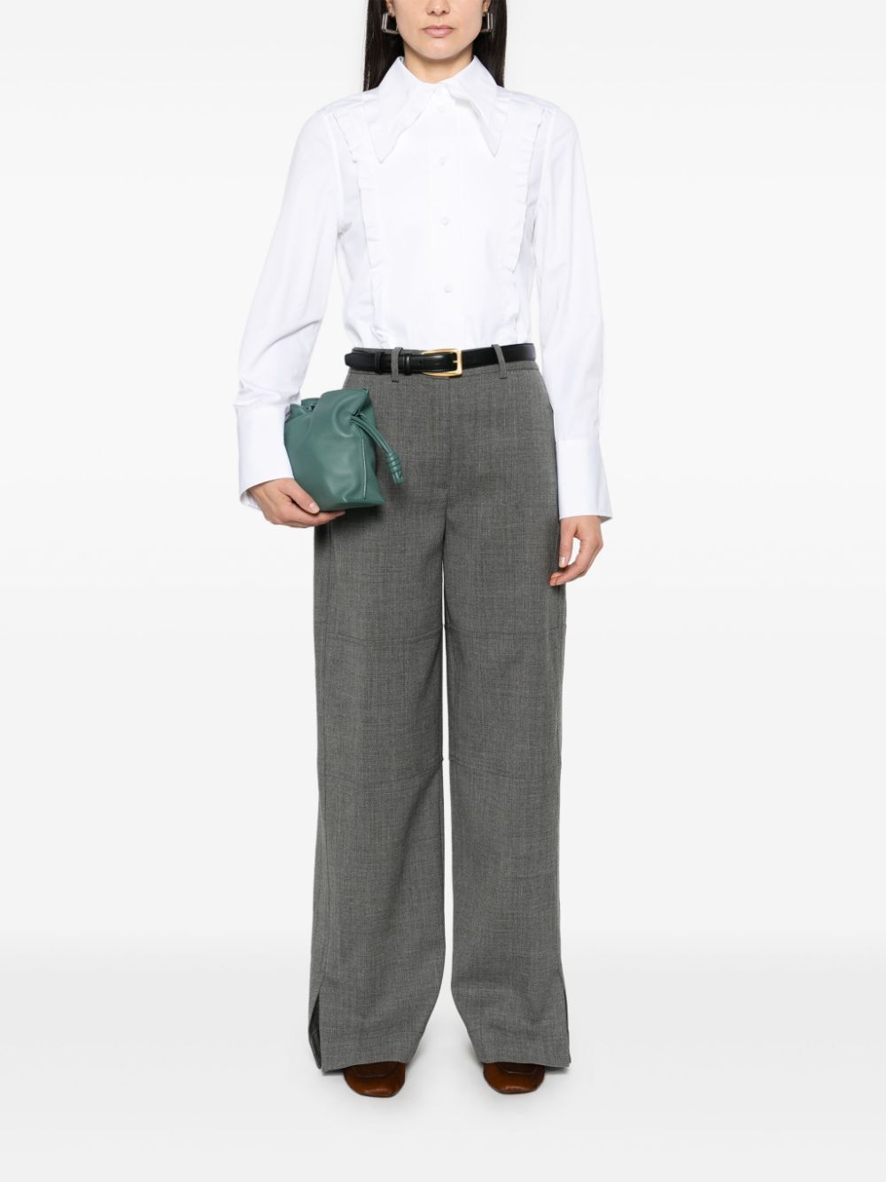 Jil Sander virgin wool trousers - Grijs