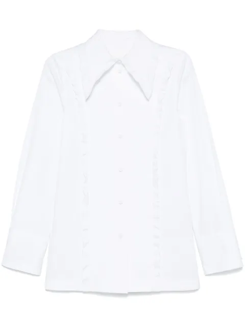 Jil Sander ruffle-trim shirt