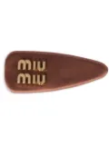 Miu Miu satin hair clip - Brown