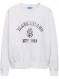 Prada cotton crew-neck sweatshirt - White