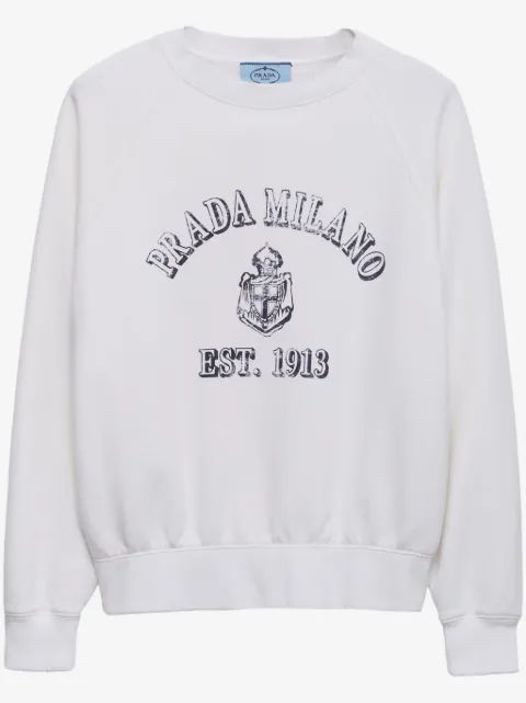 Prada cotton crew-neck sweatshirt