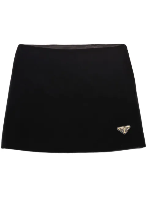 Prada ベルベット ミニスカート