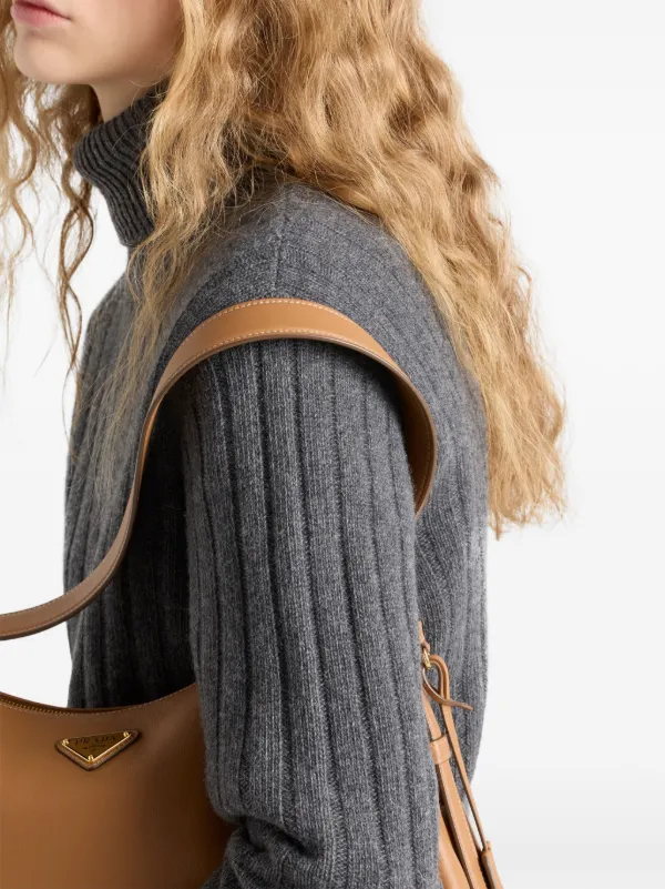 Prada Cashmere Turtleneck Sweater | Grey | FARFETCH
