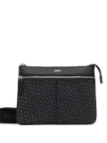 BOSS Zair logo-pattern messenger bag - Black