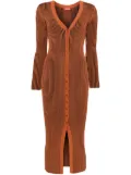 STAUD Shoko dress - Brown