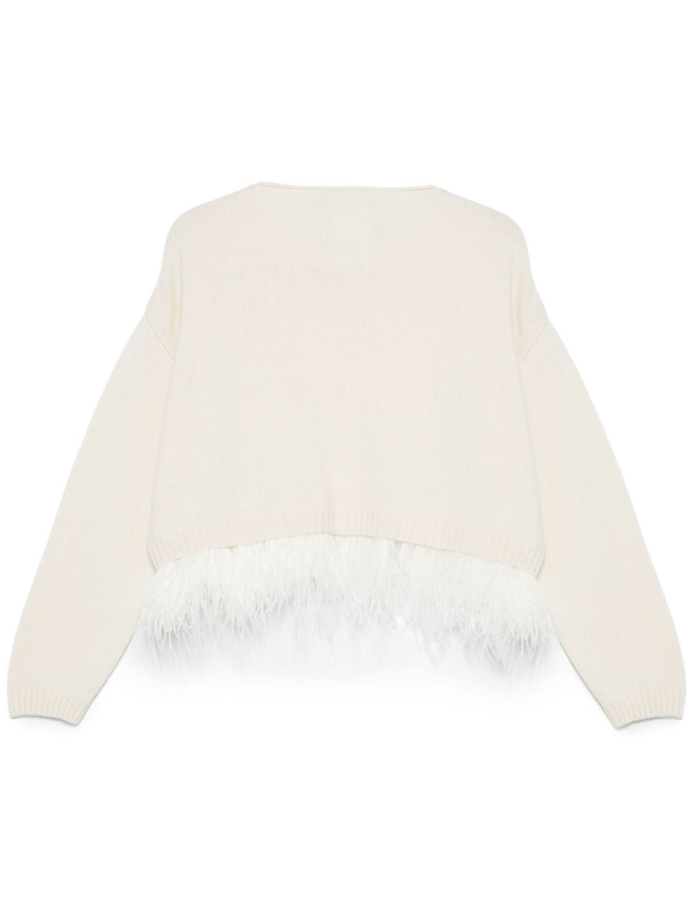 Philosophy Di Lorenzo Serafini feather-detailed sweater - Beige